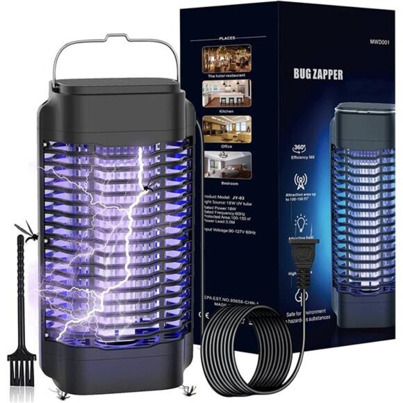 Bug Zapper Outdoor, Waterproof Electric Mosquito Killer, 4200V Mosquito Zapper I - Picture 1 of 7
